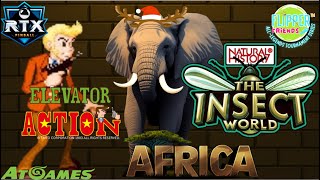 Flipper Friends, Elevator Action, Insect World, Africa and Daily Grind VPXS (Portrait)