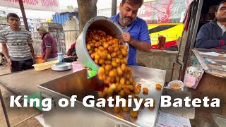 King of Gathiya Bateta in Gujarat : Bhagwati Batetawala | Bhavnagar Street Food | Indian Street Food