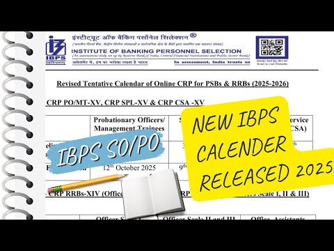 IBPS 2025 Calendar OUT! | PO, Clerk, SO & RRB Exam Dates Explained.