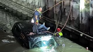 Hackensack firefighers save man who plunged into river