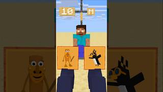 HELP Herobrine To Choose And Win The Highest Jump #friendship #shorts #trending #anime
