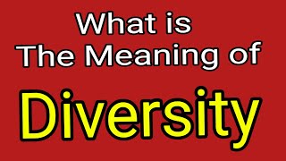 Meaning Of Diversity | Diversity | English Vocabulary | Most Common Words in English
