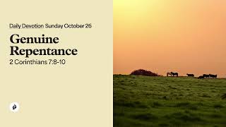 Genuine Repentance – Daily Devotional