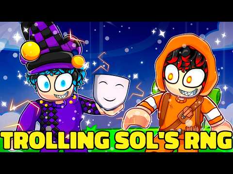 Trolling as JESTER & MARI Merchants on Roblox Sol's RNG