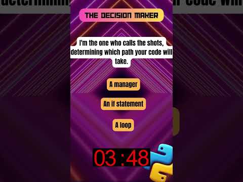 The Decision Maker - Python Quiz