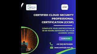 Certified Cloud Security Professional (CCSP) certification from ISC2 — offered by CertHub🌐