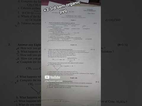 Bsc 3rd sem organic pyq /DSC -6/2023 #sambalpuruniversity