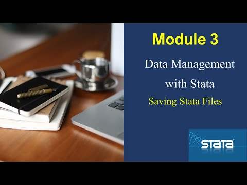 Using the save command in #stata