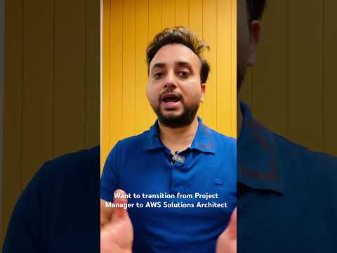 Transition from Project Manager to AWS Solution Architect #cloudengineer #cloudcomputing