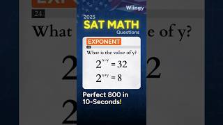 Master SAT Exponents -  Struggling with exponent equations on the SAT?#sat #satmath #shorts