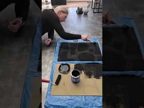 IKEA HACK turning doormats to homedecor murals