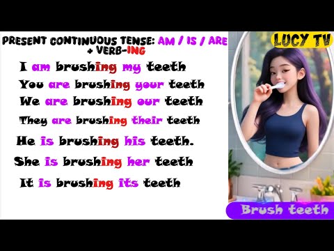 "Learn Present Continuous Tense Easily | am / is / are + verb-ing | Fun English for Kids!"