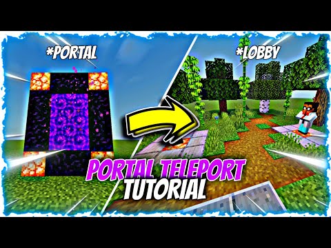 CARA MEMBUAT PORTAL TELEPORT DI MINECRAFT PE | MCPE 1.18+!!!