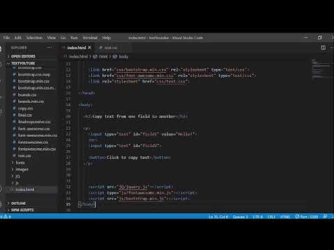 Copy Text from one field to another
