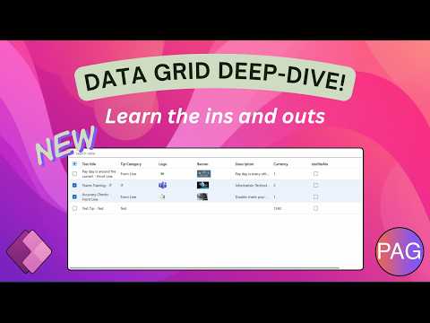 The NEW Data Grid Control in Power Apps! | Deep Dive