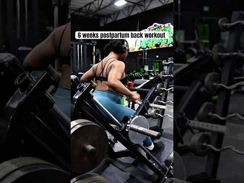 6 weeks postpartum back workout #fitness #postpartum #pregnancy #explorefitness #viralshorts