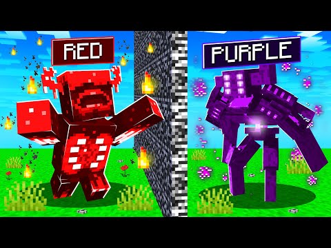 MOB BATTLE, But it's PURPLE vs RED!!!