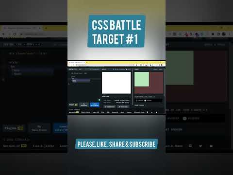 CSS Battle Target 1 - CSS Battle Challenge - CSS Battle Tutorial #shorts