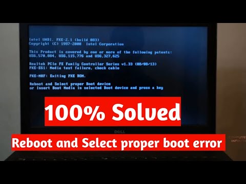 How to fix Reboot and Select proper Boot Device or Insert Boot Media in selected Boot device 100%