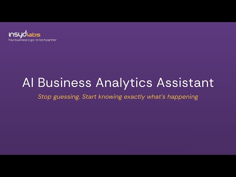 Insyd Labs AI Business Assistant Demo: Get Instant Answers on Inventory, Sales & Revenue | AEC