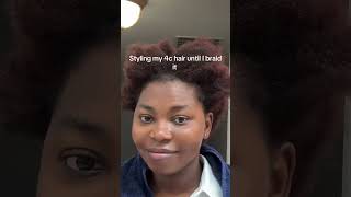 Easy Natural style for a short 4c hair