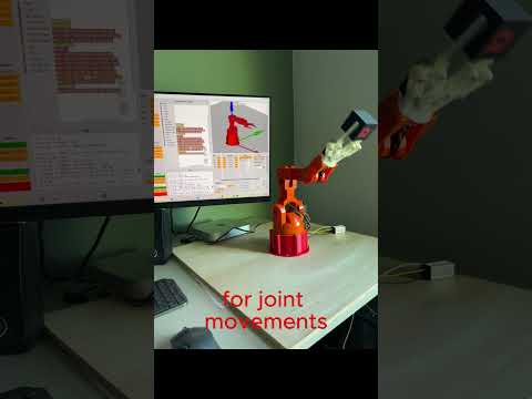 Arduino Braccio using MiKoBots Studio software #arduino #robot  #robotarm  #robotstudio #3dprinting
