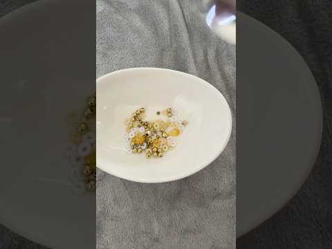 Making a gold bracelet! #gold #bracelet #diy #aestetic