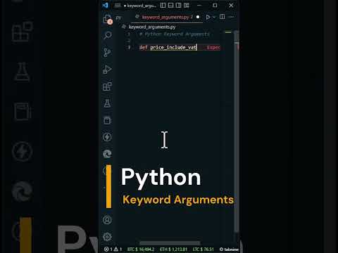 Python | Keyword Argument   #shorts