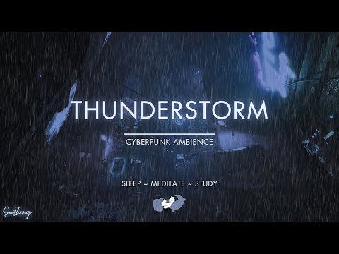 Thunderstorm Over Krakow | No Ads | Heavy Rain Sounds For Sleeping