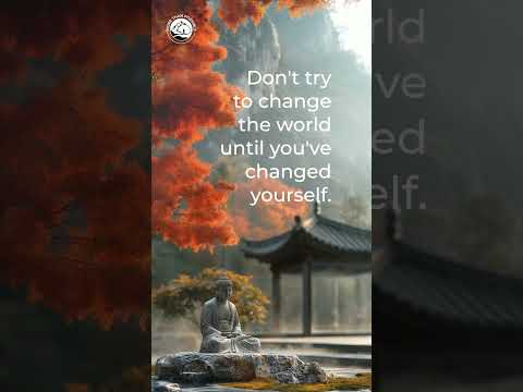 Don't try to change the world until