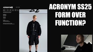 ACRONYM SS25 Review – Form Over Function?