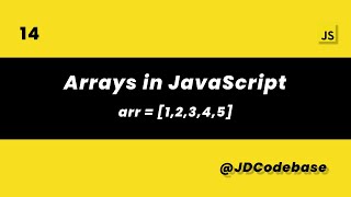JavaScript Arrays | Creation & Methods (map, filter, reduce) | JS Tutorial Intermediate | JDCodebase