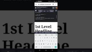 How to use Header and Paragraphs in HTML code