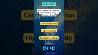 Which Use Case is Best for Sole-Tenant Nodes in Google Cloud Compute Engine? | GCP Q&A #Shorts