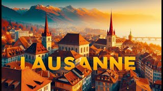 🇨🇭 Lausanne Old Town Walking Tour | Switzerland Historic Streets in 4K