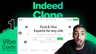 🟢 Let's Vibe Code an Indeed Clone the RIGHT Way | AI Beginner Series #1 (Multi Tenant, Cursor, Next)