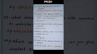 COMPUTER MCQs #computereducation