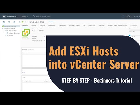 How to add ESXi host into vCenter Server | VMware Basics | VMware Beginner's Tutorial