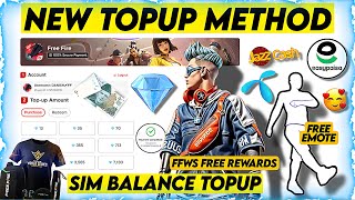 FREE FIRE NEW TOPUP METHOD | FREE FIRE TOPUP DIAMONDS USING SIM BALANCE | HOW TO TOPUP IN FREE FIRE