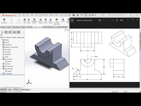 Solidworks Tutorial for beginners Exercise  49