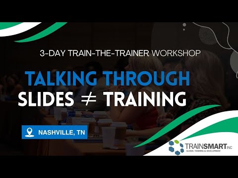TrainSMART Train-the-Trainer Workshop Nashville, TN | March 10–12, 2026