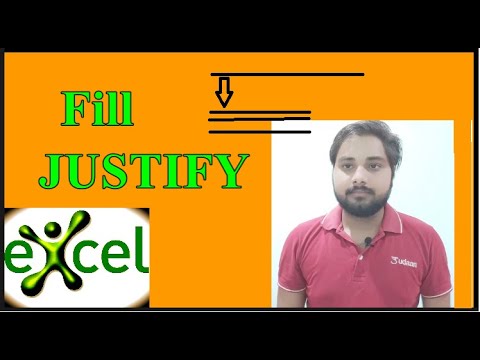 The QUICKEST & EASIEST Way to Work with TEXT in Excel | Justify  kaise use kare How to use justify