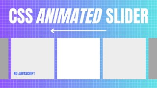 Easy CSS Only Animated Slider | No JavaScript