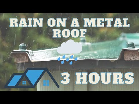 Sleep Better At Night | 3 Hours of Rain Sounds On a Metal Roof | Relaxing Nature Sounds
