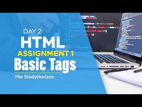 Day 2 Assignment 1 – HTML Basic Tags Practice | Center, HR, Bold, Italic, Underline Explained