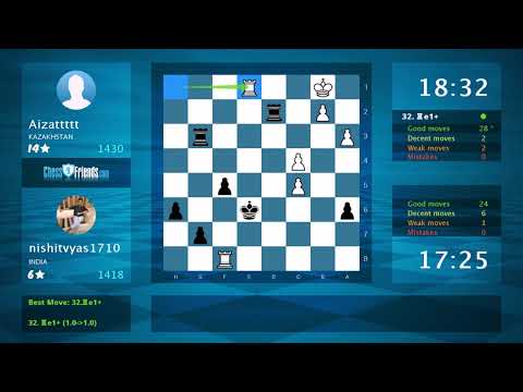 Chess Game Analysis: Aizattttt - nishitvyas1710 : 1/2-1/2 (By ChessFriends.com)