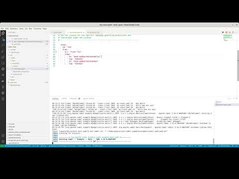 Camel Textual Debugger with Camel yaml DSL in VS Code