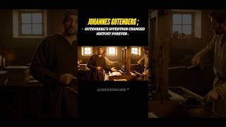 “Who Invented the First Printing Press? 🕮 | Gutenberg’s Story” | #shorts #aishorts #shortsfeed
