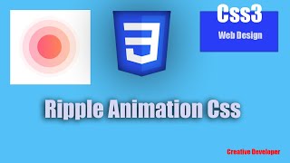 Ripple animation css || Css || Css Animation || Animation Css || Css Tutorial || Animation in Css