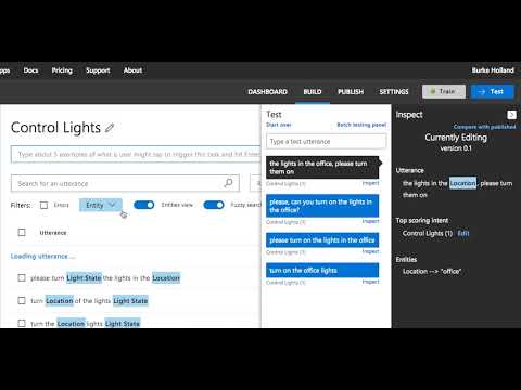 Training an Azure LUIS Endpoint